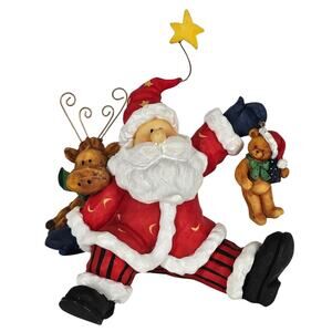 HOUSE OF LLOYD CHRISTMAS AROUND THE WORLD SANTA AND FRIENDS STOCKING HANGER